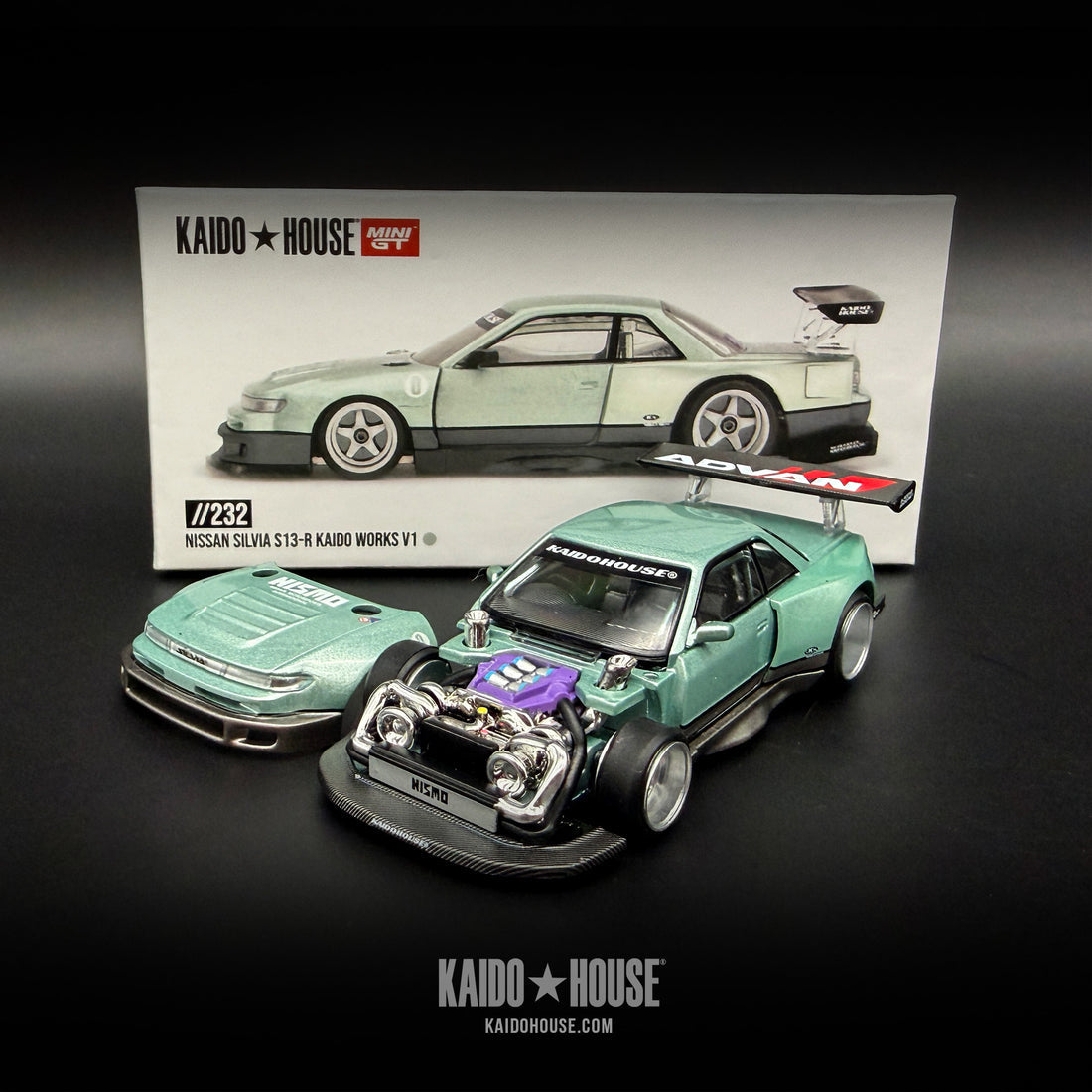 Mini GT Kaido House #232: Nissan Silvia S13 Kaido Work V1