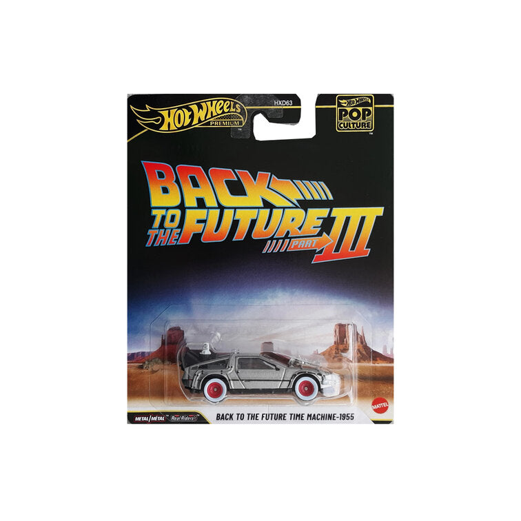 HotWheels Pop Culture Back to The Future Time Machine-1955 Premium 1:64 Scale