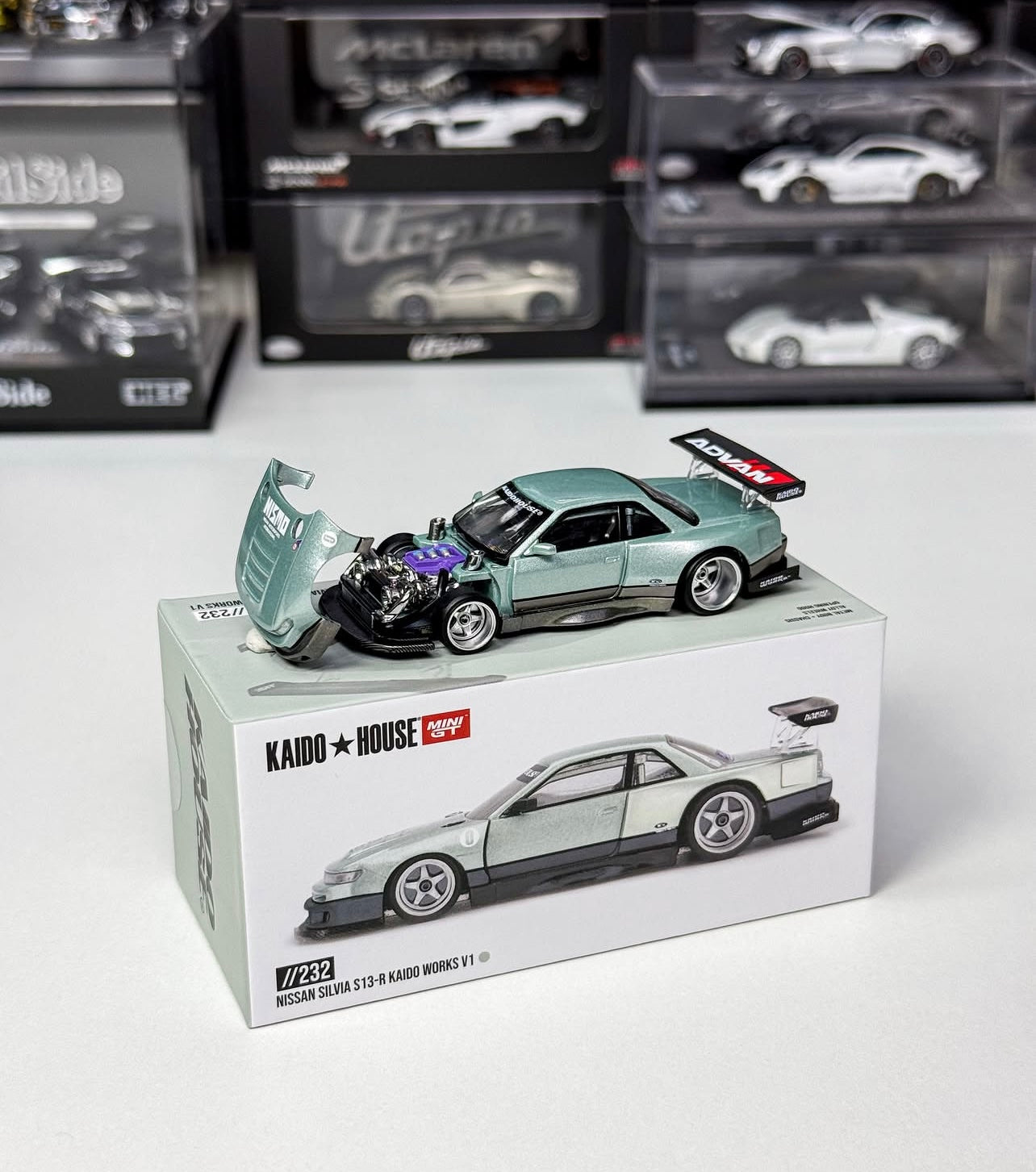 Mini GT Kaido House #232: Nissan Silvia S13 Kaido Work V1