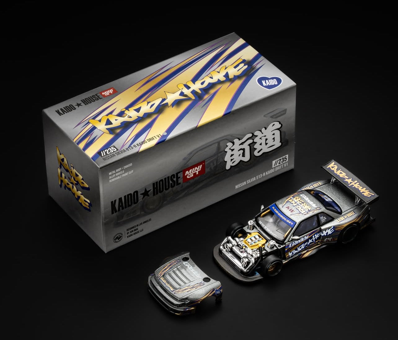Nissan Silvia S13-R KAIDO DRIFT V1 diecast model Cocoland Toys