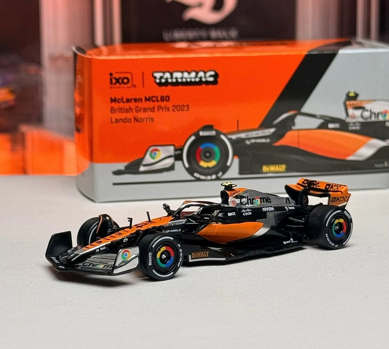 Tarmac Works / Ixo Models Mclaren MCL60 "British Grand Prix 2023 Lando Norris 1:64 Scale