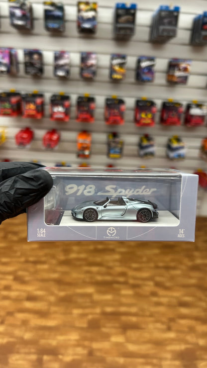 Timemicro Porsche 918 Spyder With Character  Limited Edition 1:64 Scale Model