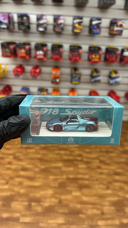 Timemicro Porsche 918 Spyder With Character  Limited Edition 1:64 Scale Model