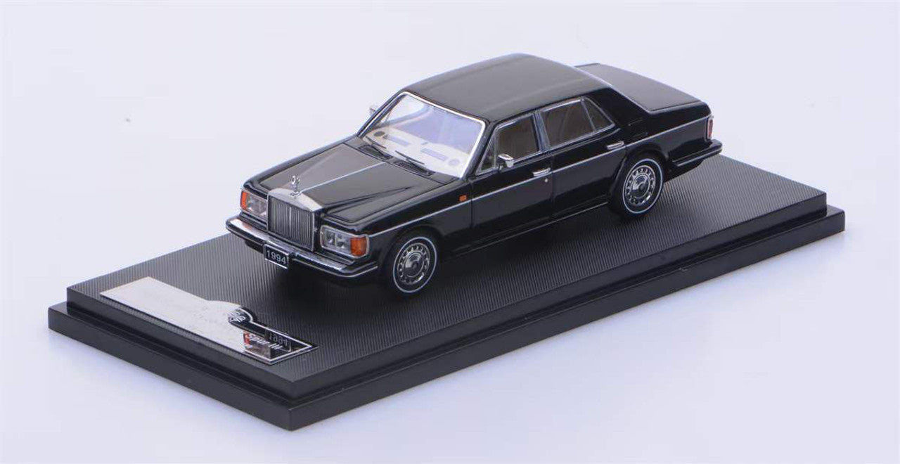 GFCC 1:64 1994 Rolls-Royce Silver Spur, Beltline in BLACK&BLUE  Diecast Model