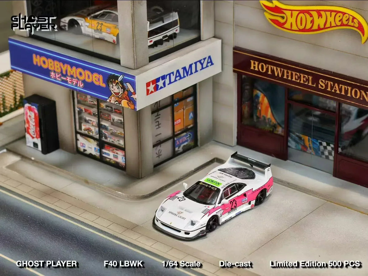 Ghost Player 1:64 Scale Liberty Walk (LBWK) Ferrari F40 Pink