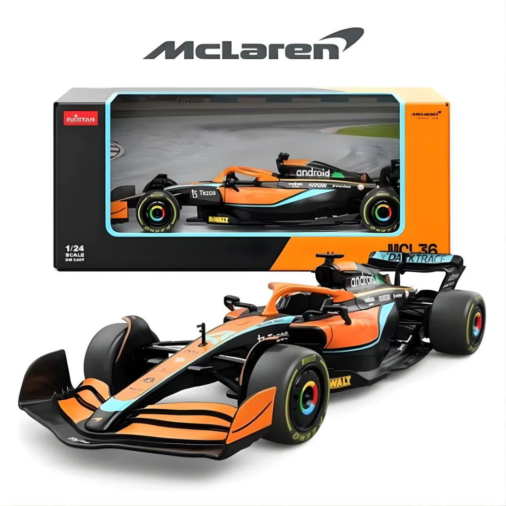 Rastar 1/24 Scale 56800 - MCL36 2022 Emilia Romagna GP - Orange/Blue/Black