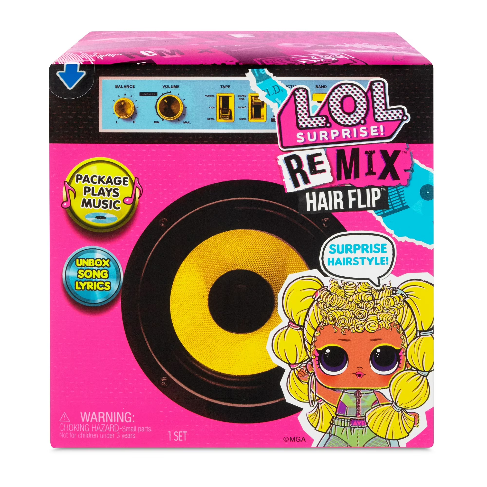 LOL Surprise Remix Hair Flip Dolls - 15 Surprises With Hair Reveal & Music, Great Gift for Kids