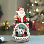 Santa Belly Train Rotating, Musical & Lit Christmas Decoration