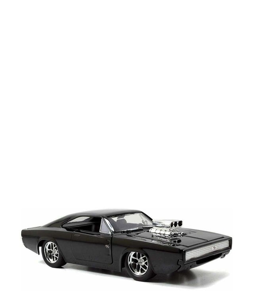 Jada Toys Fast and Furious Matte Black 1970 Dodge Charger (Street) Diecast Car