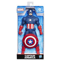 MARVEL Avengers Captain America 9.5-inch Scale Action Figure Toy, Comics-Inspired Design, for Ages 4 and Up