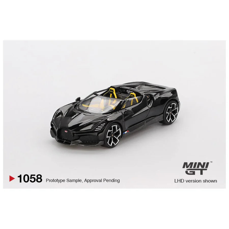 Mini GT Blister #1058: Bugatti W16 Mistral Black