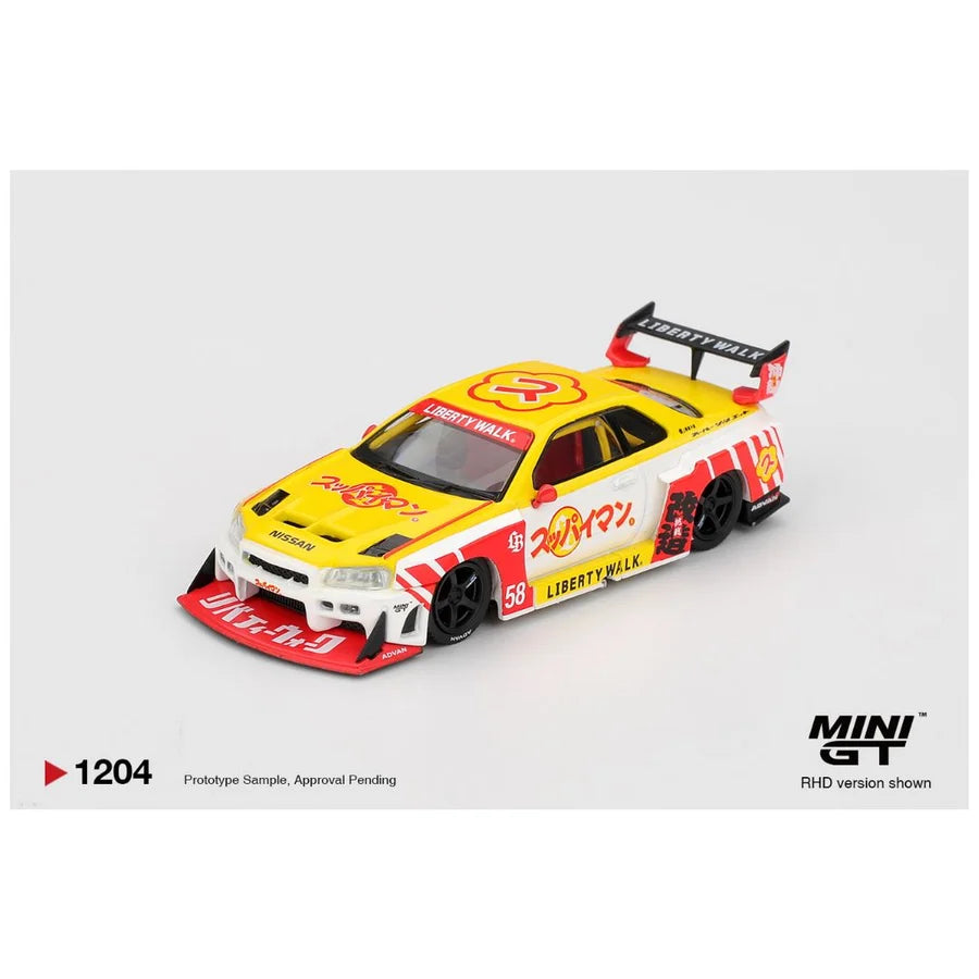 Mini GT Nissan LB-ER34 Super Silhouette SKYLINE Suppaiman Okinawa