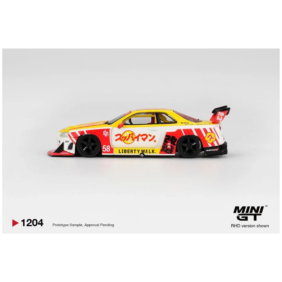 Mini GT Nissan LB-ER34 Super Silhouette SKYLINE Suppaiman Okinawa