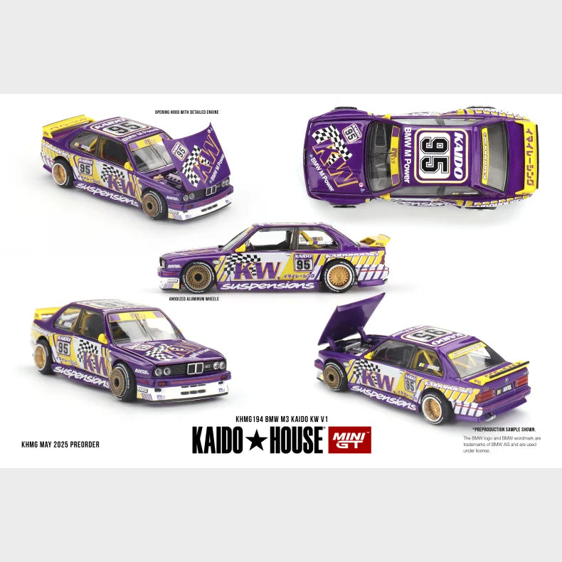 KIADO HOUSE MINI GTBMW M3 (E30) KAIDO KW V1  1/64