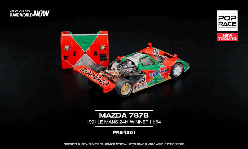 Poprace 1/64 MAZDA 787B 1991 LE MANS 24H WINNER Diecast
