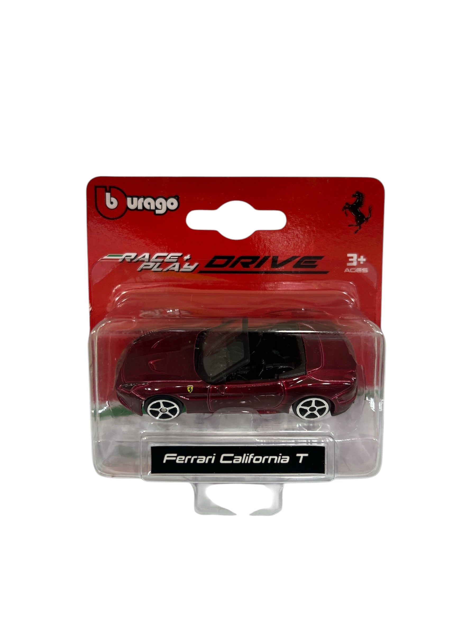 Bburago Ferrari California T Race and Play diecast model in blister pack Cocoland Toys
