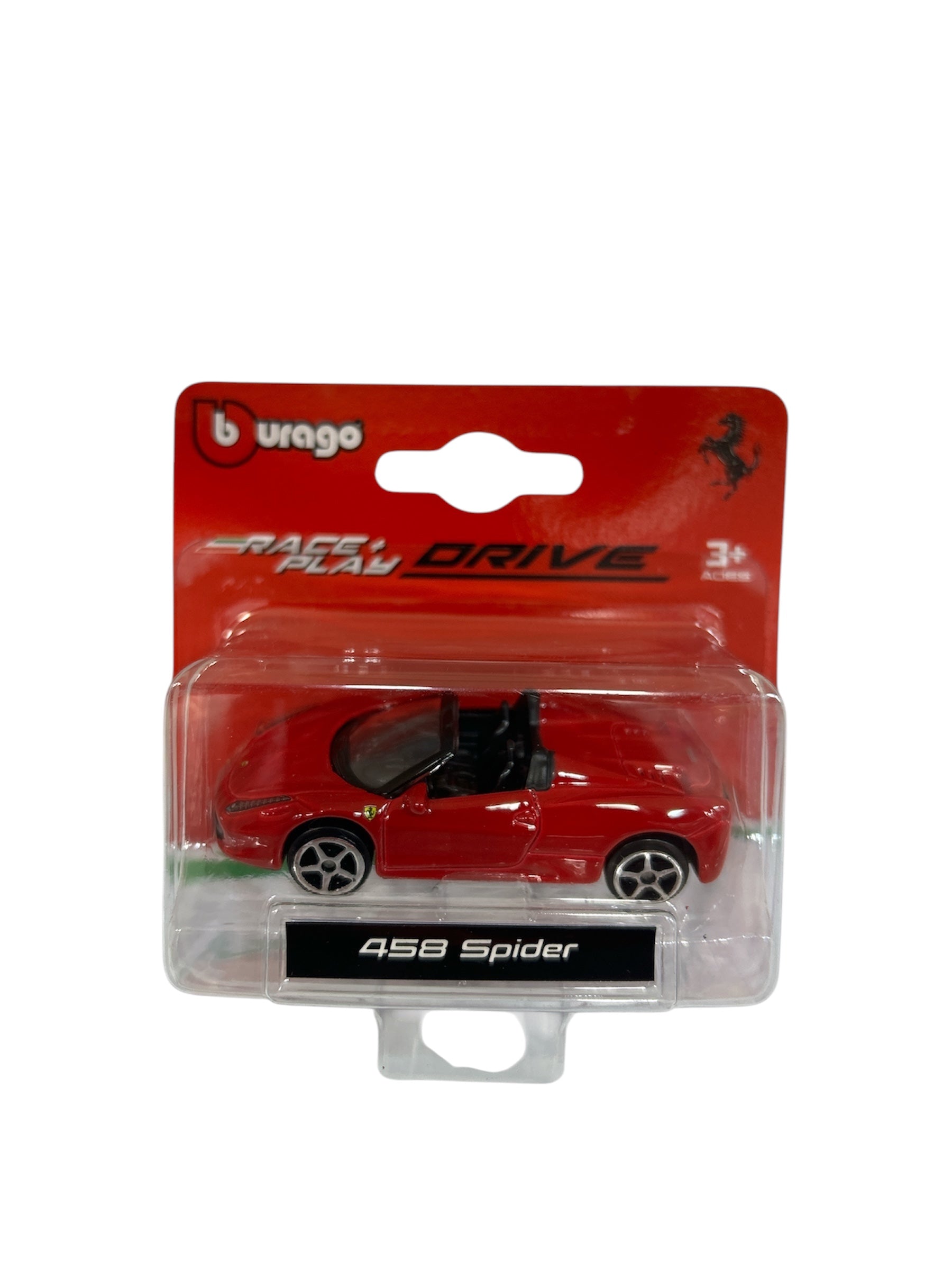 Burago- Ferrari Race & Play Drive Ferrari 458 Spider