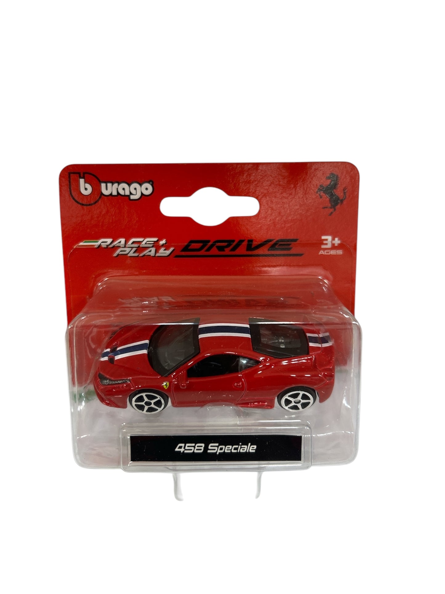 Burago- Ferrari Race & Play Drive Ferrari 458 Speciale Red