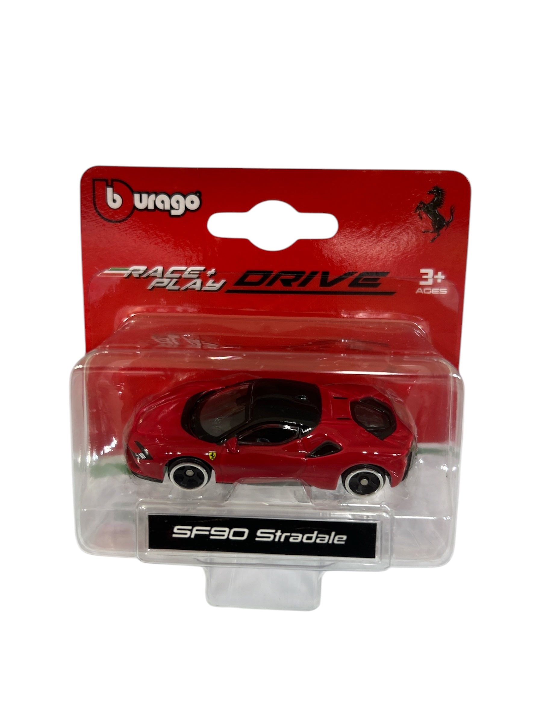 Burago- Ferrari Race & Play Drive SF90 Stradale 1:64 Scale