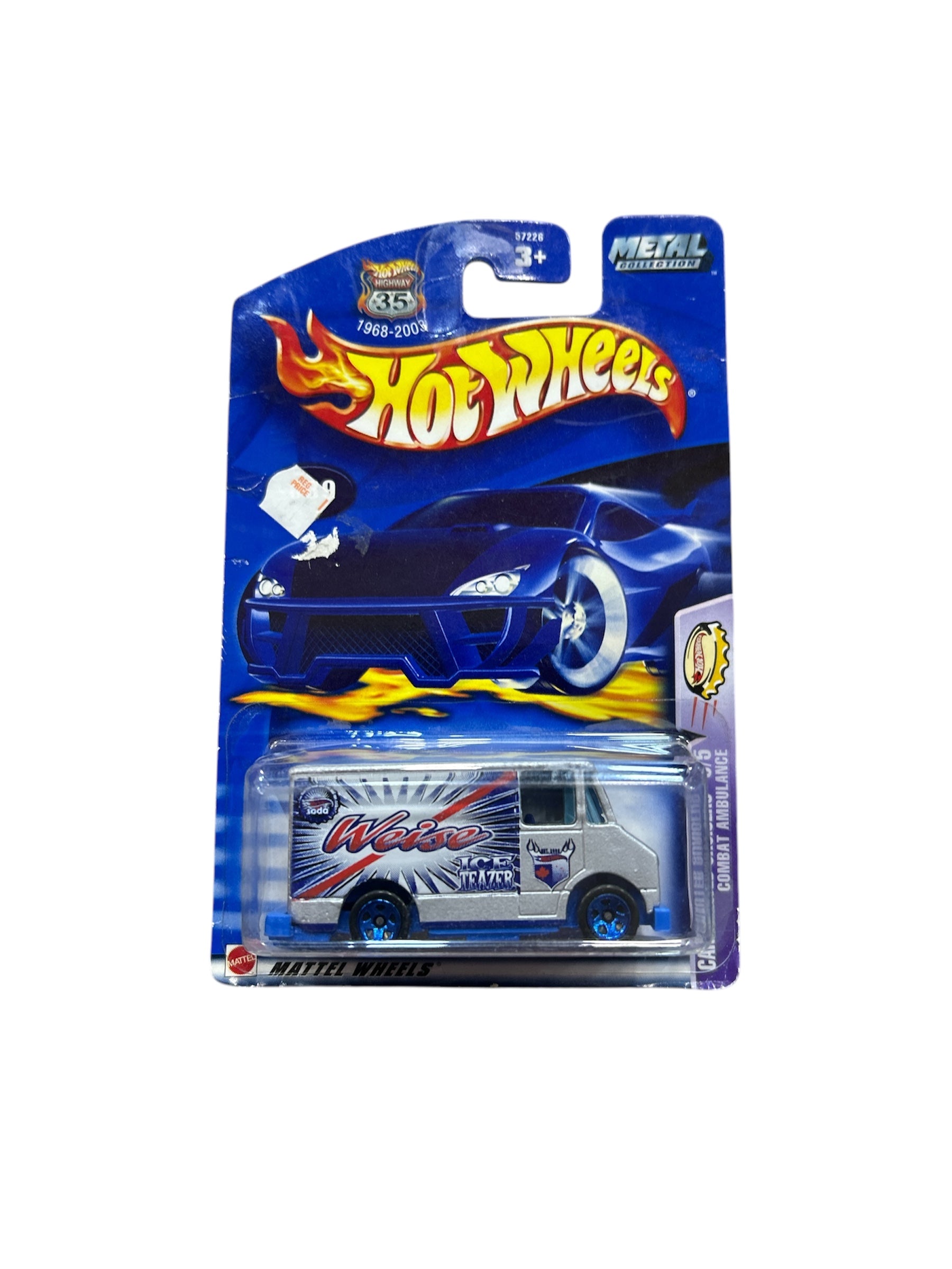 2003 Hot Wheels 89 Carbonated Cruisers 5/5 Combat Ambulance Silver W/Blue 5 sp