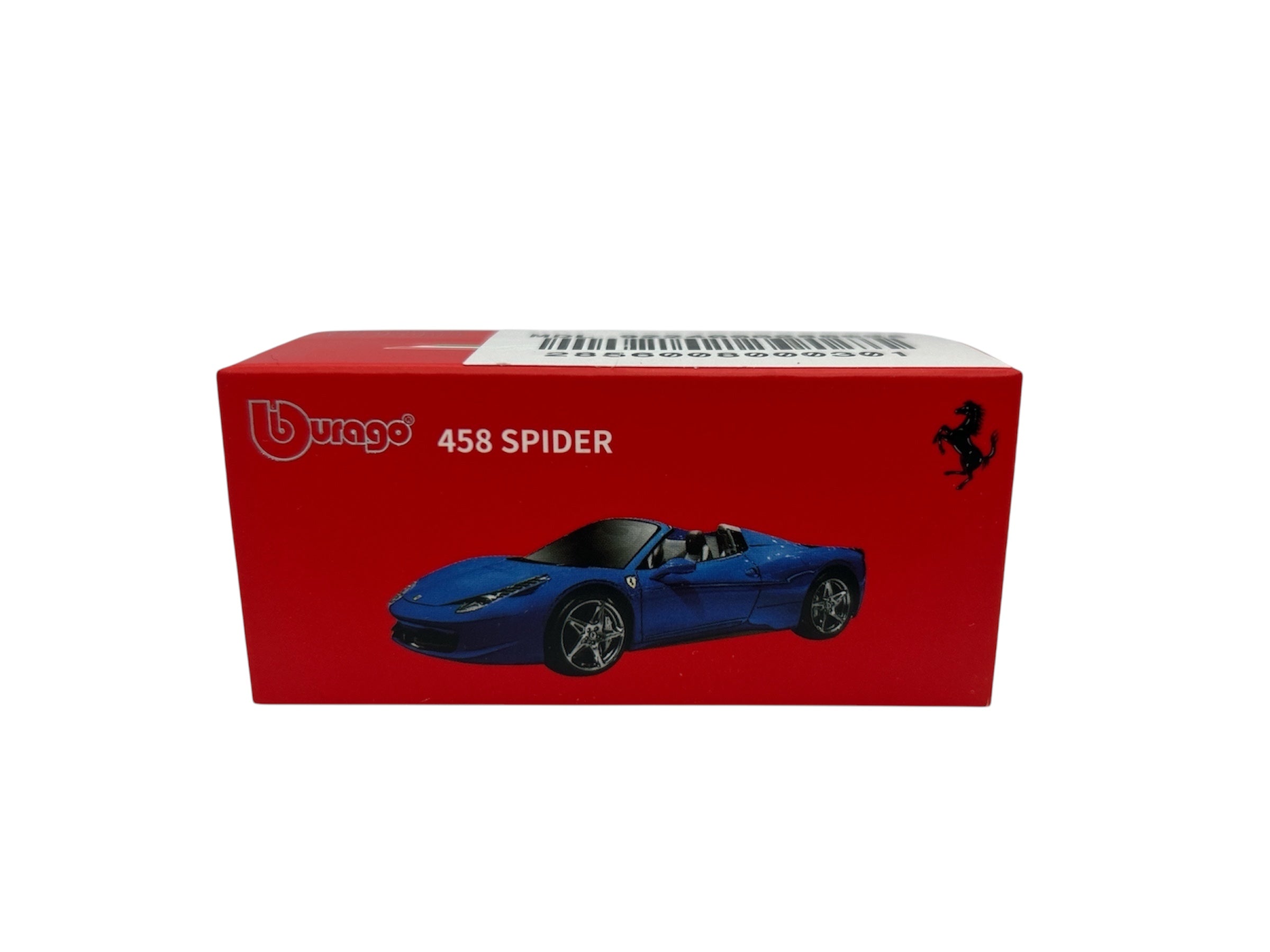 Burago- 458 Spider Blue 1:64 Scale