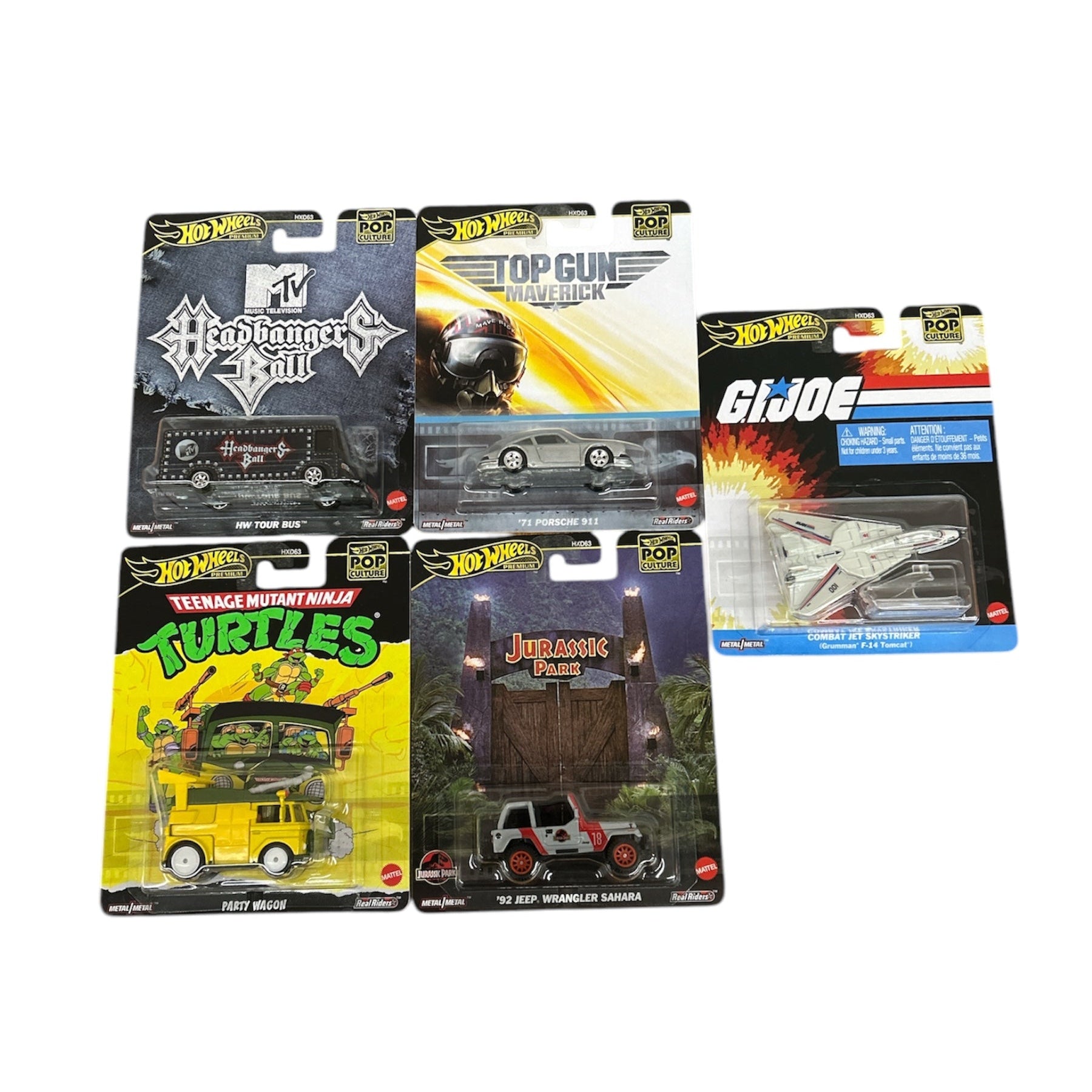 New Premium Hot Wheels Pop Culture Set Of 5