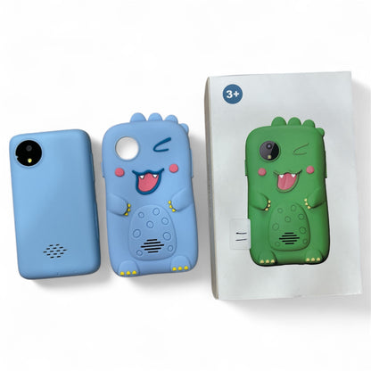 Happy Hues Smart phone Toy with MP3 Music Player Dual Camera for Selfies- in Built Games 2.4" Screen 8MP Camera Toys for Boys & Girls- Green,Sky Blue, Green