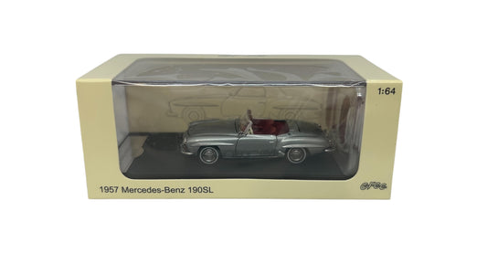 GFCC 1/64 Scale Mercedes-Benz 190 SL 1957 Grey Diecast Car Limited Edition 499