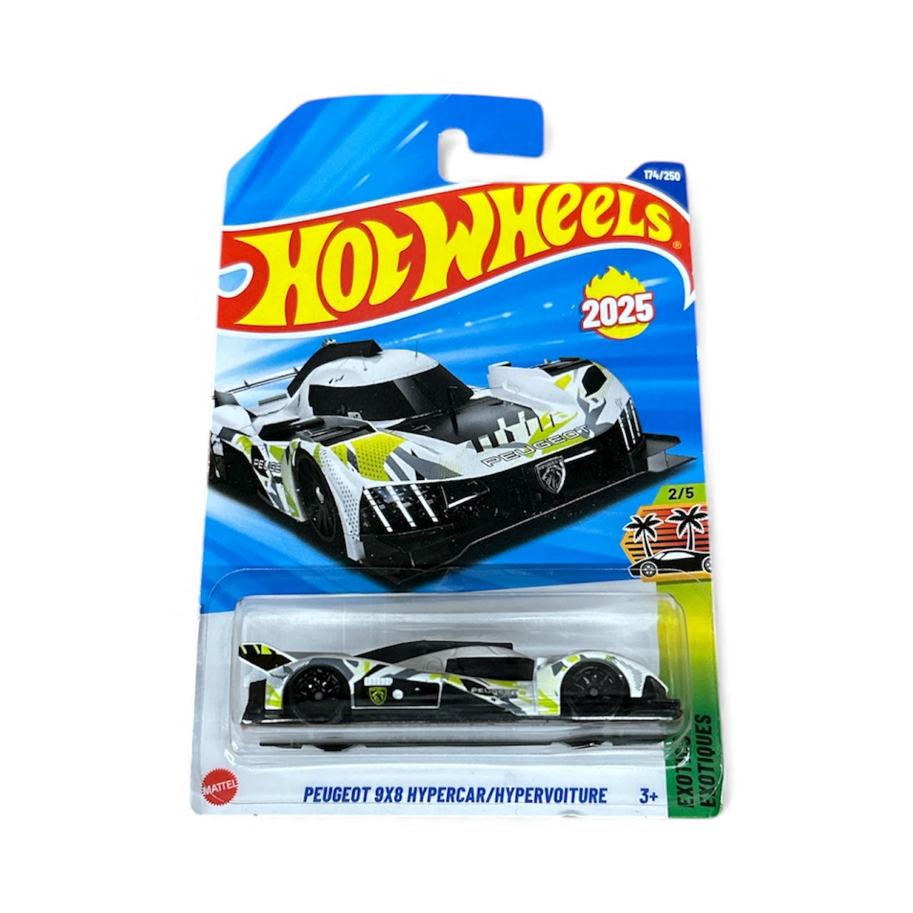 2025 Hotwheels Peugeot 9X8 Hypercar/Hypervoiture (Imported)