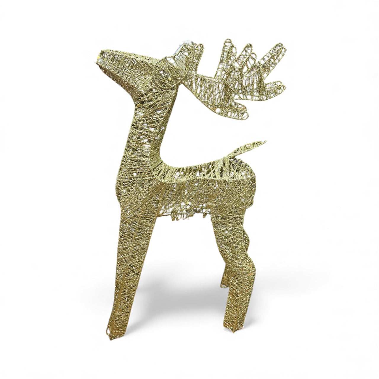 This festive decoration is a light figure in the shape of a reindeer, specifically designed for the Christmas season