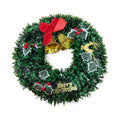 Itsy Bitsy Christmas Tinsel Wreath with Metallic Gold Finish, Holly Berries