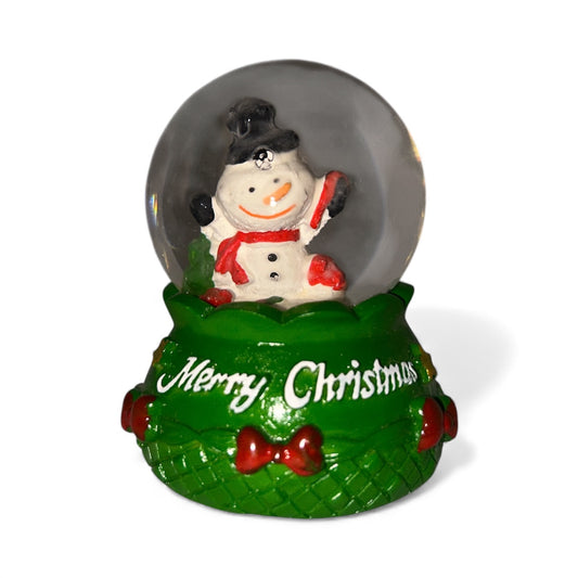 Christmas Snow Globe with Snowman 7cm