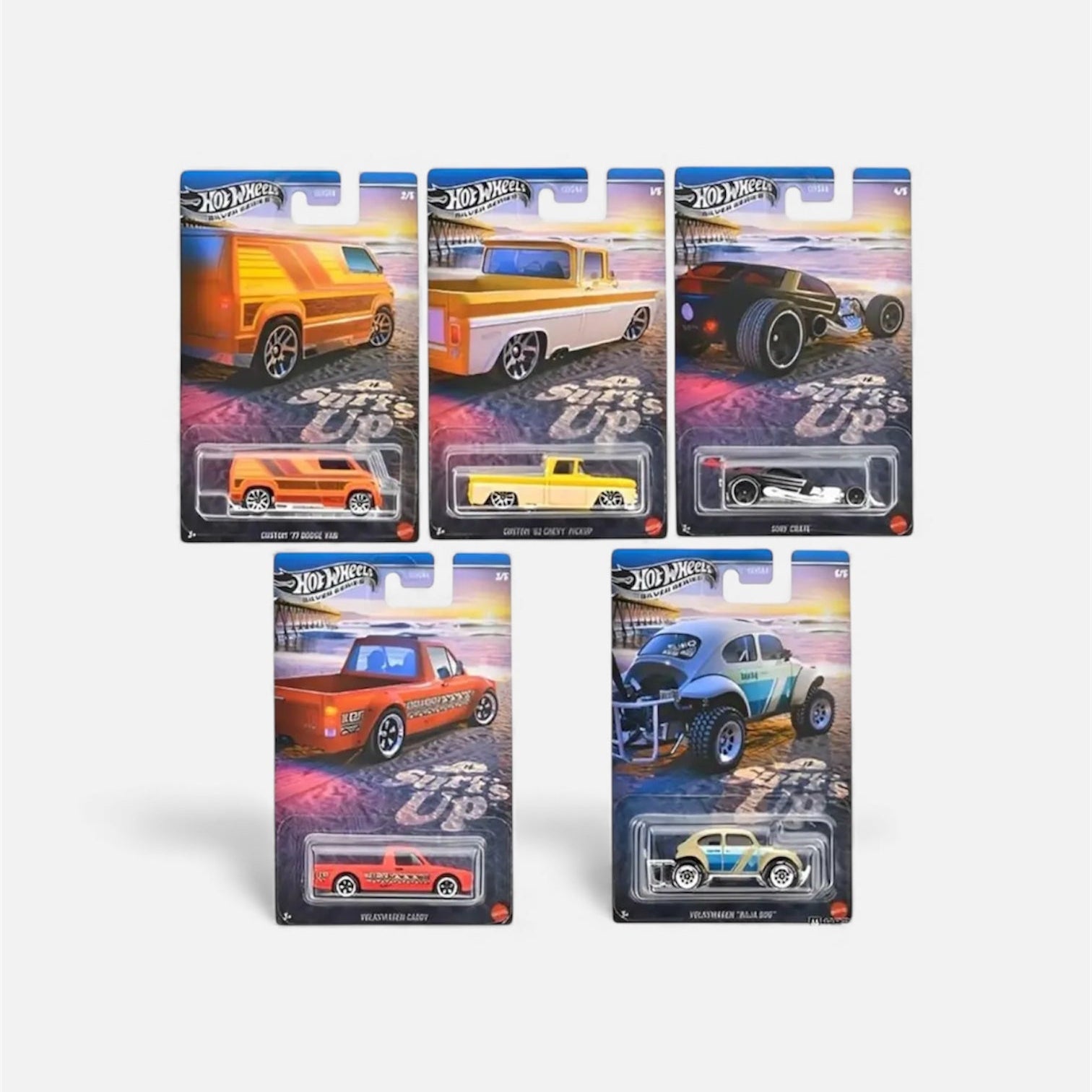 Hot Wheels Silver Series Surf's Up ( Set Of 5 )