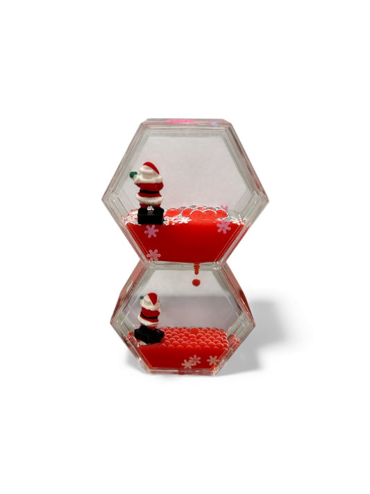 Christmas-themed liquid motion bubbler timer