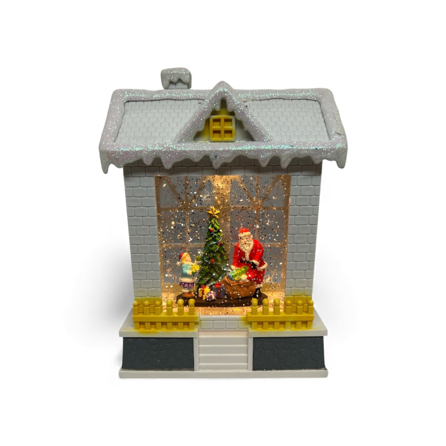 Kurt S. Adler Battery-Operated LED Santa in Christmas Water House