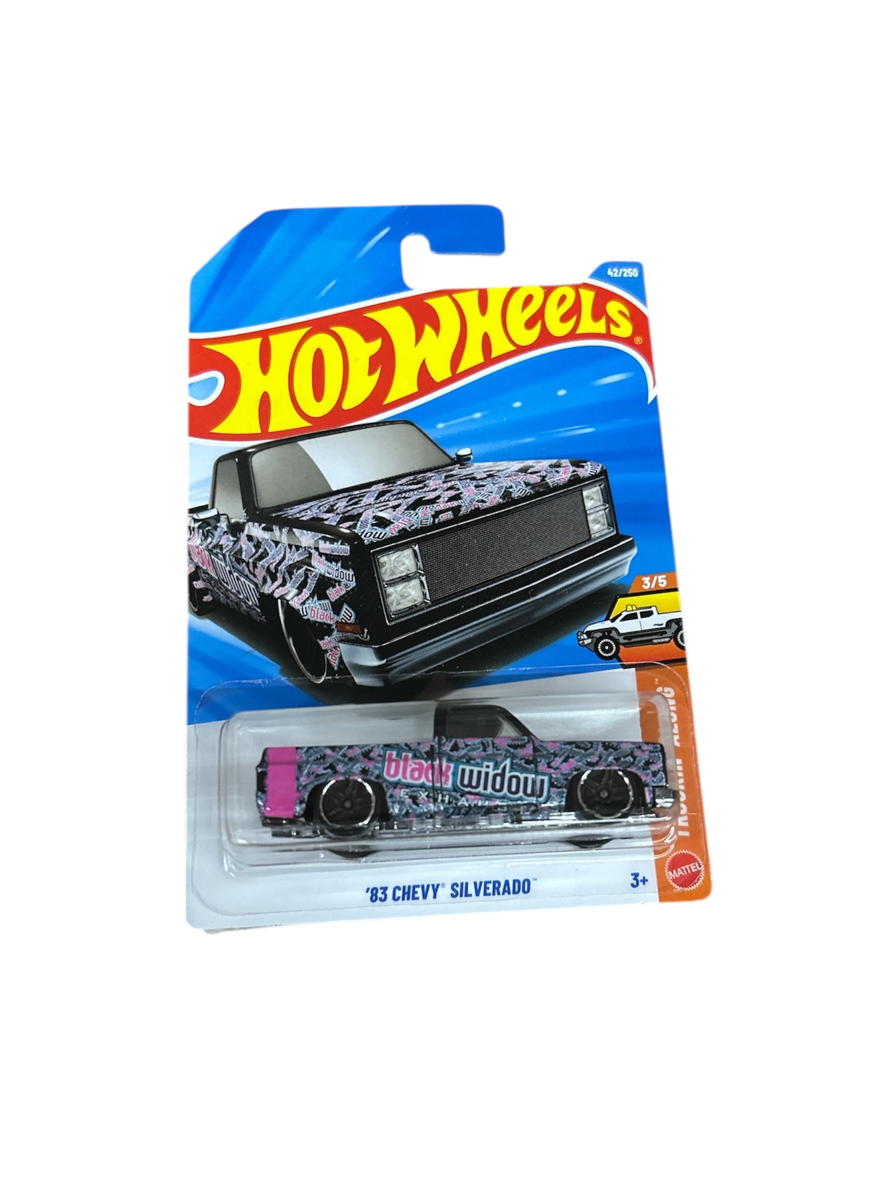 Cocoland Toyz Hot Wheels '83 Chevy Silverado collectible die-cast pickup truck featuring custom street graphics and detailed styling
