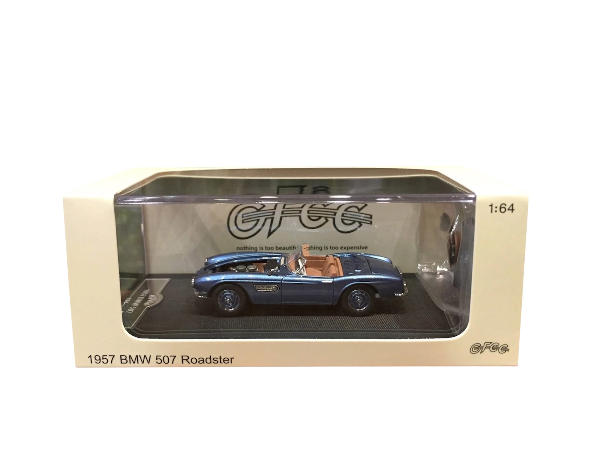GFCC 1:64 Scale Diecast Model Blue 1957 BMW 507 Roadster