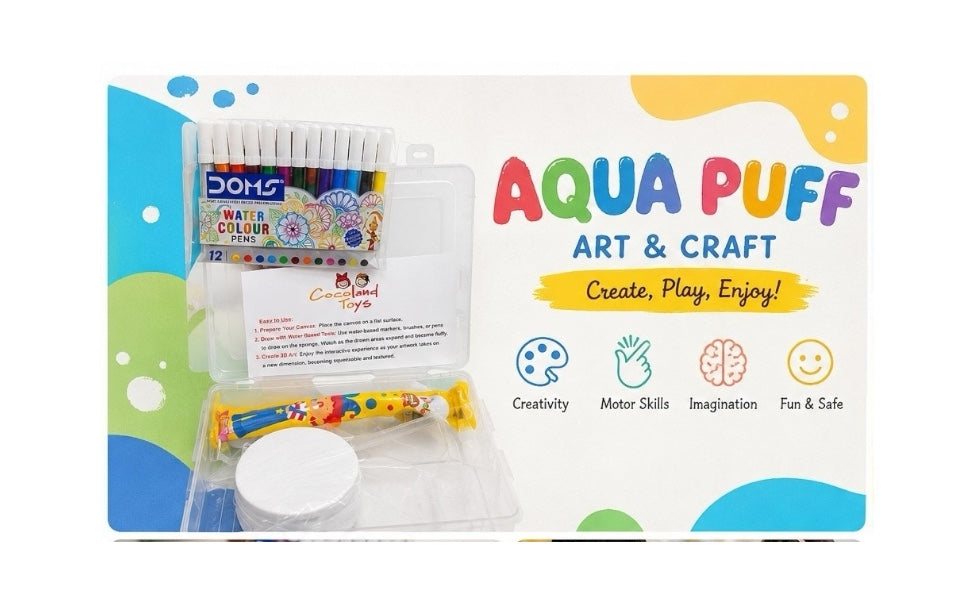 Aqua Puffs 3D Art Kit Create Your Own Puffy Designs