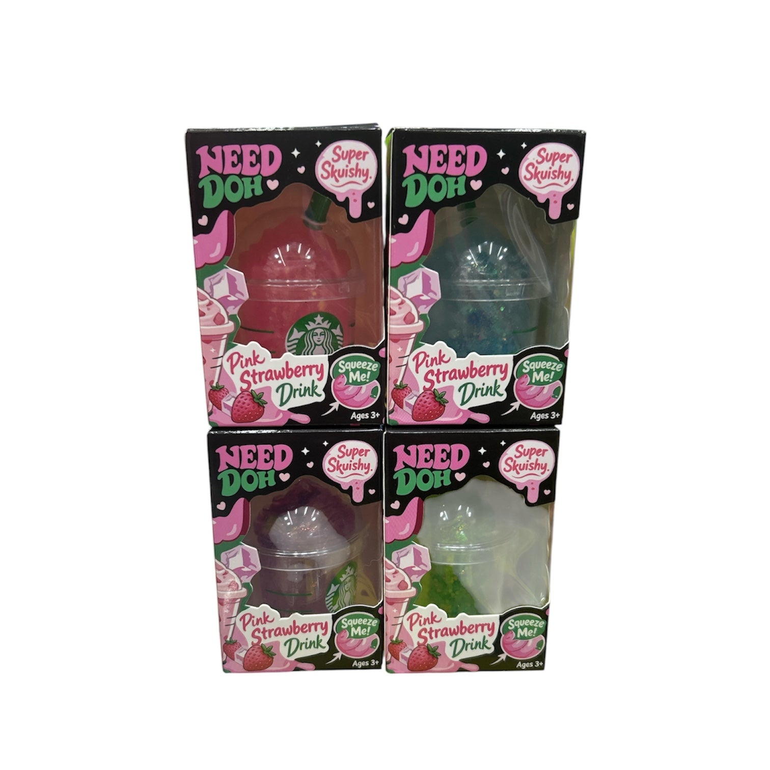 Viral Starbucks Cups Squishy Toys Random One (Pack Of 2)