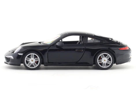 Porsche 911 Carrera S Black Sports Car Side View Cocoland Toys