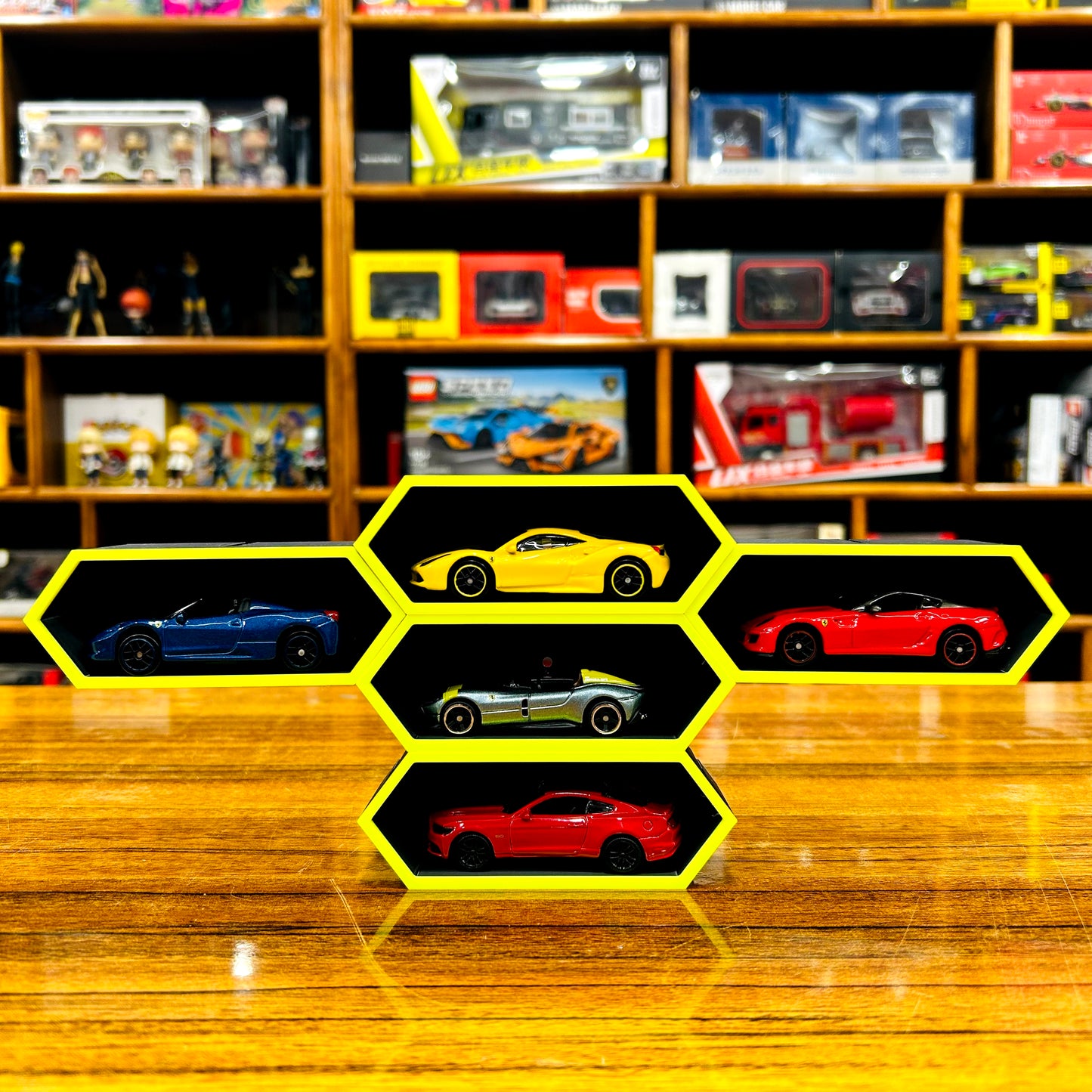 3D Hanging Car Display Set Of 5