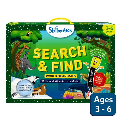Search & Find Animals | Reusable Activity Mats