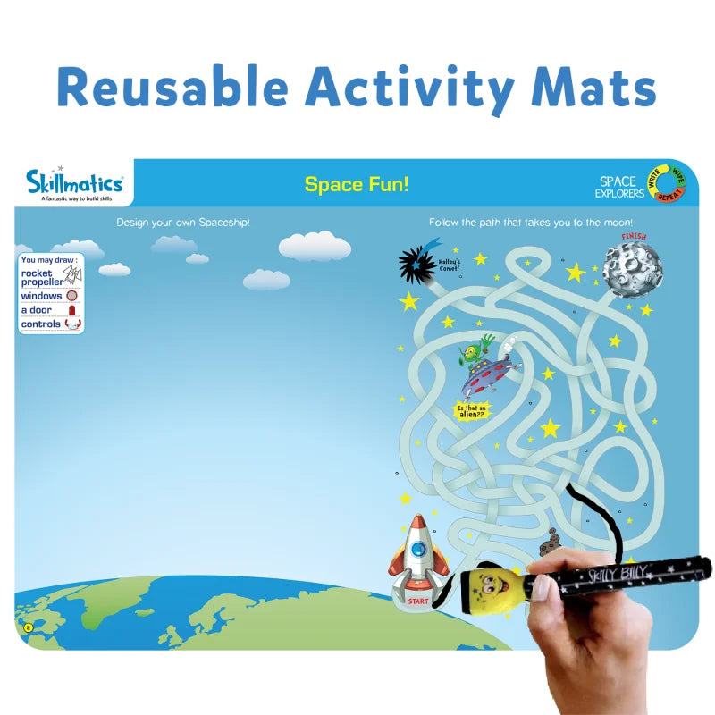 Space Explorers | Reusable Activity Mats