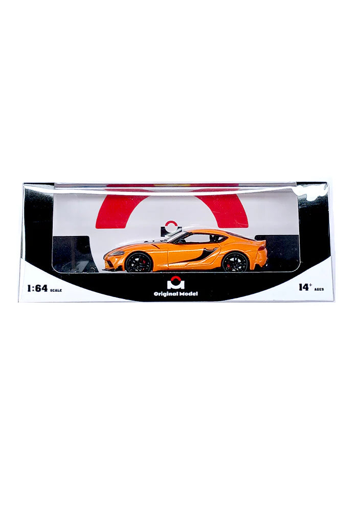Original Model  1/64 Toyota Supra Orange / Black With Figure