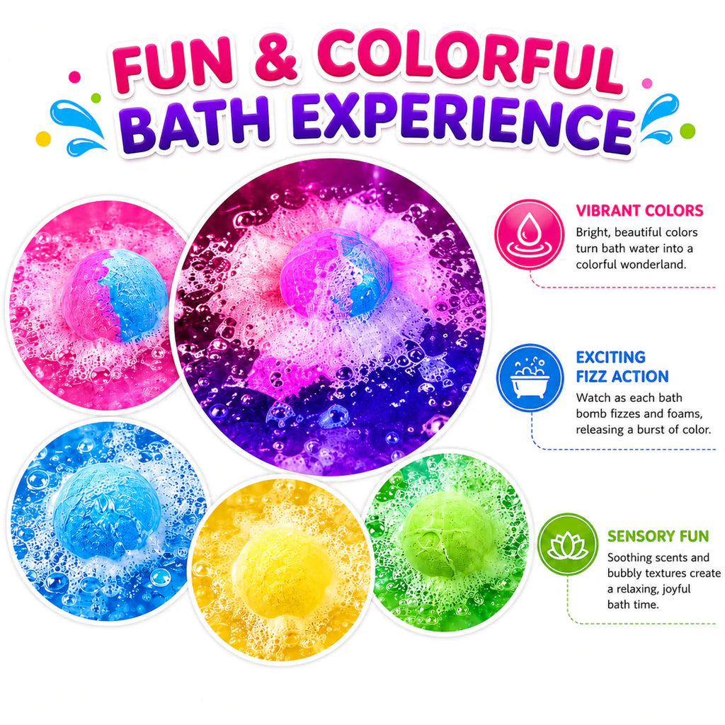 Bath Bombs Sea Animals Gift (12 Surprise Toy Inside) Bathbombs