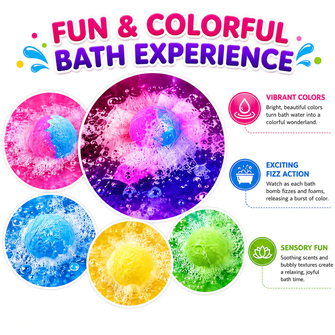 Bath Bombs Fruit-Scented fizzies Gift (12 Surprise Toy Inside) Bathbombs