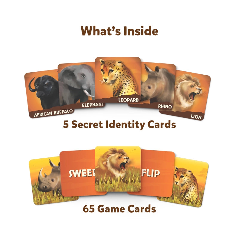 The Big 5 | Animal Themed Game of Secret Identities & Strategic Card game