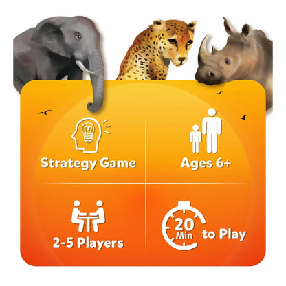 The Big 5 | Animal Themed Game of Secret Identities & Strategic Card game