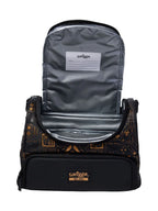Smiggle Black Large Livewire Double Lunchbox With Strap