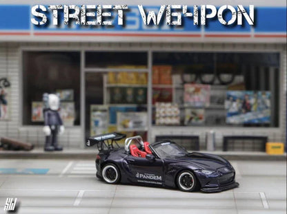 Street Weapon 1/64 MX-5 Roadster Pandem Rocket Bunny Modified Midnight Purple
